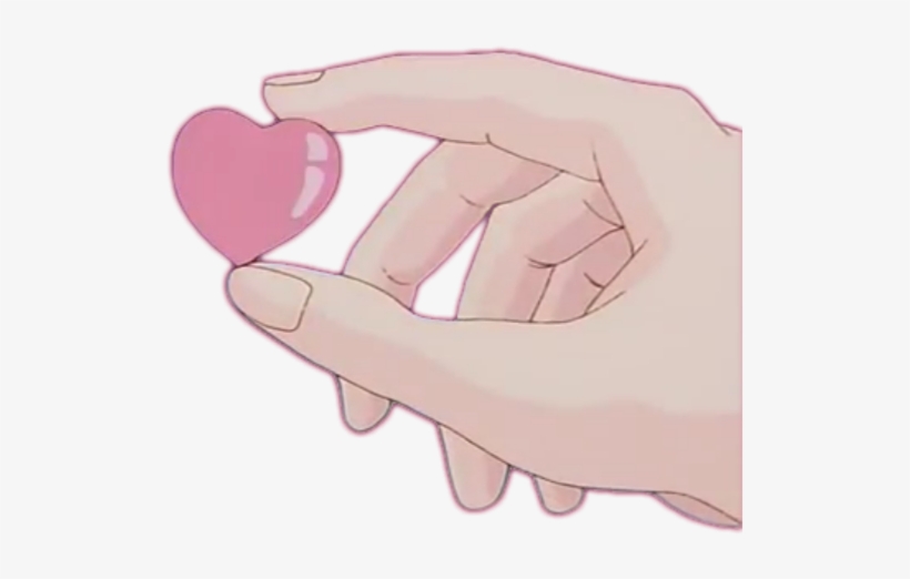 Fingers Heart Kawaii Aesthetic Finger - Finger, transparent png #5936317