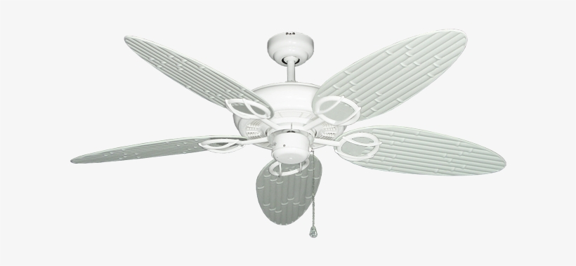 Trinidad Pure White Ceiling Fan With 52" Bamboo Pure - Ceiling Fan, transparent png #5936421