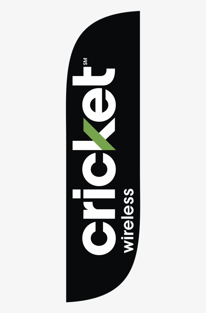Cricket Wireless Black 5ft Feather Flag With New Logo - J120az Unlock Code Cricket Unlock Code For Samsung, transparent png #5936534