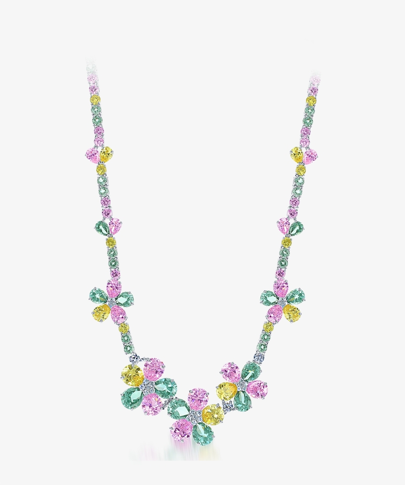 Flower Necklace - Necklace, transparent png #5936595