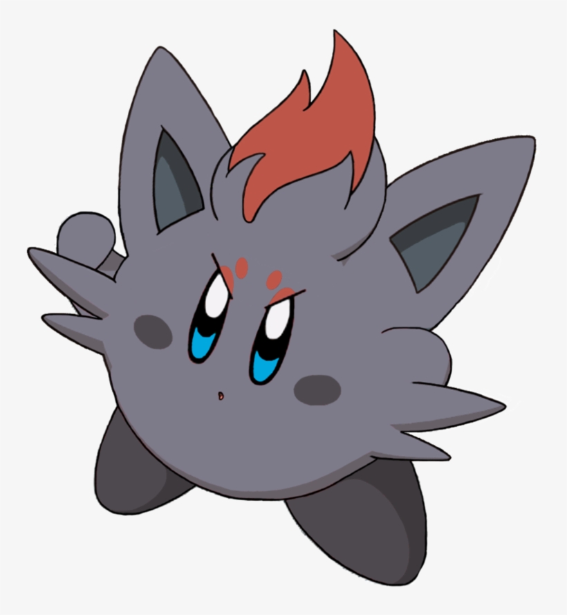 Zorua Kirby Pokemon Kirby Crossover=awesome - Kirby Pokemon Legendarios, transparent png #5936596