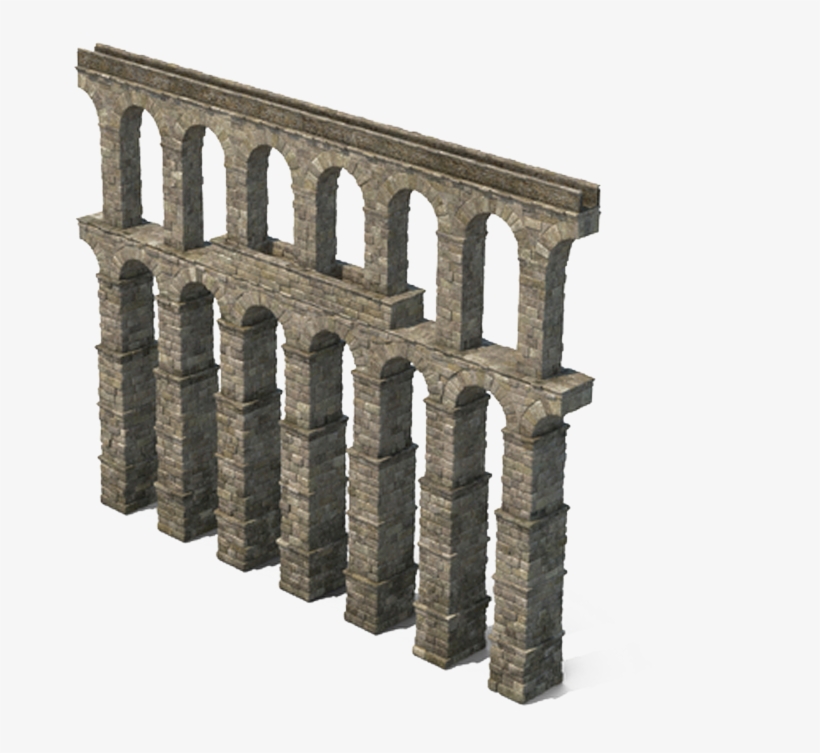 Rome Roman Aqueduct Segment Transprent Png Free - Acueducto Png, transparent png #5937130