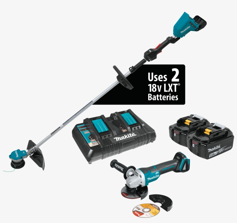 Cordless String Trimmers Outdoor Power Equipment Makita - Lithium Ion Brushless String Trimmer Kit, transparent png #5938258