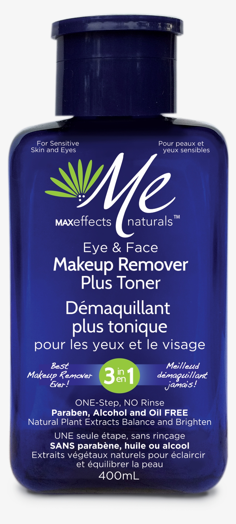 Me Maxeffects Naturals 3in1 Eye And Face Makeup Remover - Maxeffects Naturals, transparent png #5938449