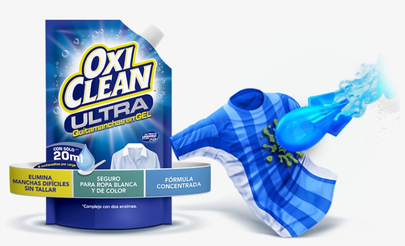 Nueva Poderosa Fórmula En Oxiclean™ Ultra Quitamanchas - Oxiclean Stain Remover Chlorine Free, transparent png #5938520