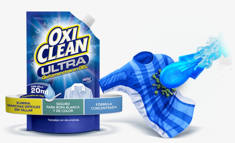 Nueva Poderosa Fórmula En Oxiclean™ Ultra Quitamanchas - Oxiclean Stain Remover Chlorine Free, transparent png #5938520