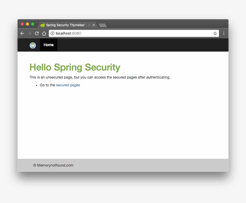 Spring Security Thymeleaf Configuration Example Unsecured - Thymeleaf Login Form, transparent png #5938804