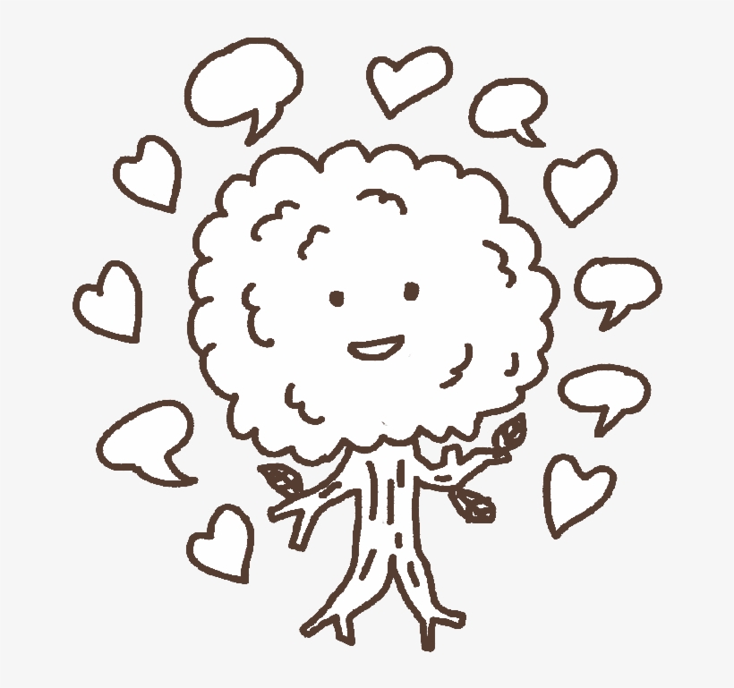 Talking With The Trees - Cartoon, transparent png #5939564