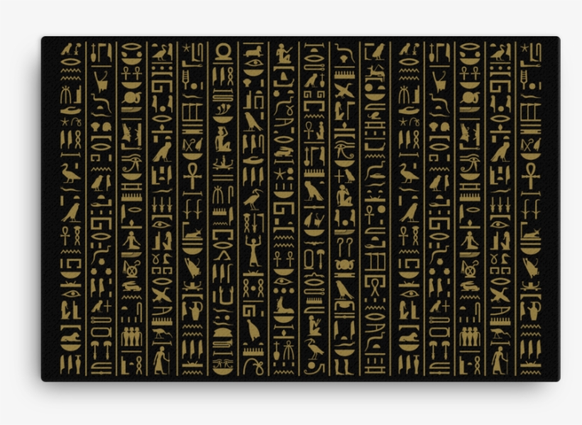 Ancient Egyptian Hieroglyphs Canvas 36x24, transparent png #5940041