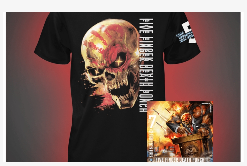 And Justice For None Standard Cd Tee Bundle Five Finger - None Five Finger Death Punch And Justice, transparent png #5941027