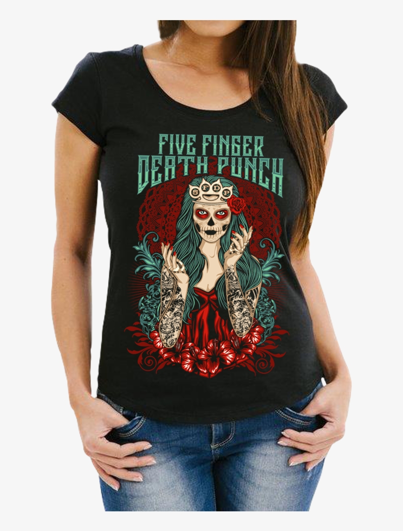 Lady Muerta Tee - Hen Party Tee Shirts, transparent png #5941230