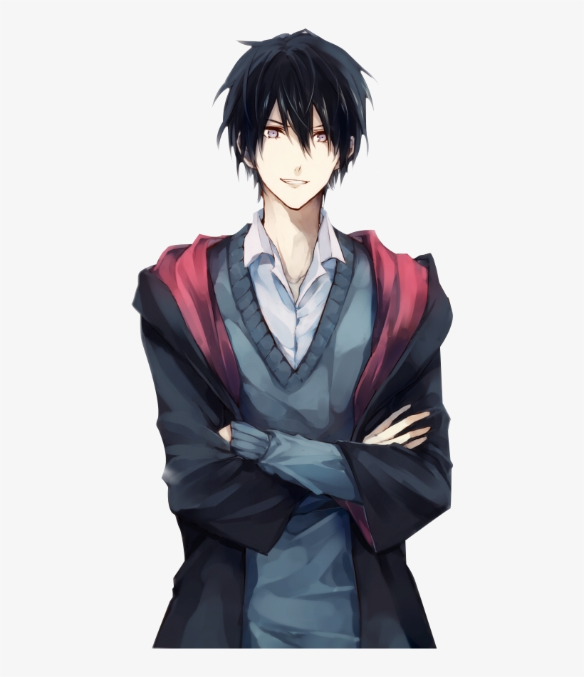 Male Black Hair Anime Characters, transparent png #5942408