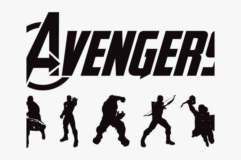Thor Clipart Silhouette - Avengers Logo, transparent png #5942612