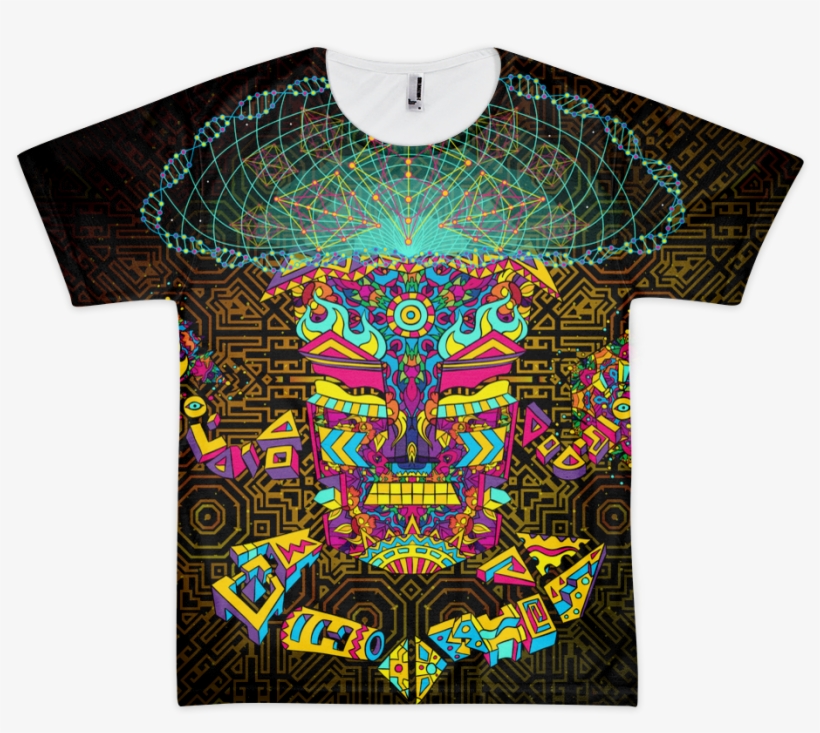 Magic Mushroom God Character All Over Print T Shirt, transparent png #5944217