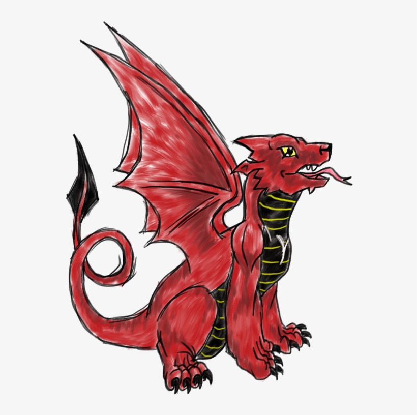 The Welsh Dragon - Welsh Dragon, transparent png #5944266