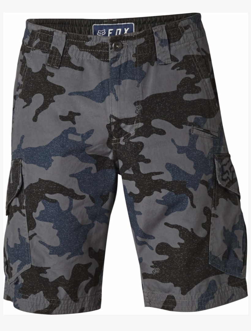 Slambozo Camo Cargo Short - Fox Slambozo Cargo Short Black Camo, transparent png #5944319