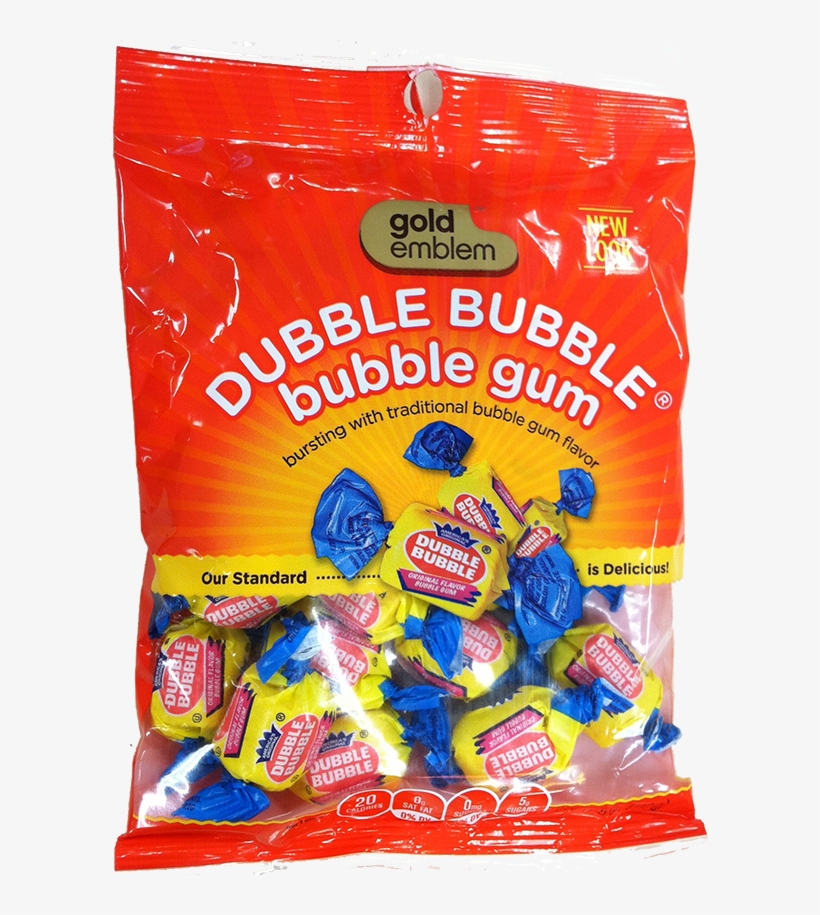 Dubblebubble Front - Gold Emblem Bubble Gum, Dubble Bubble - 5 Oz, transparent png #5944464