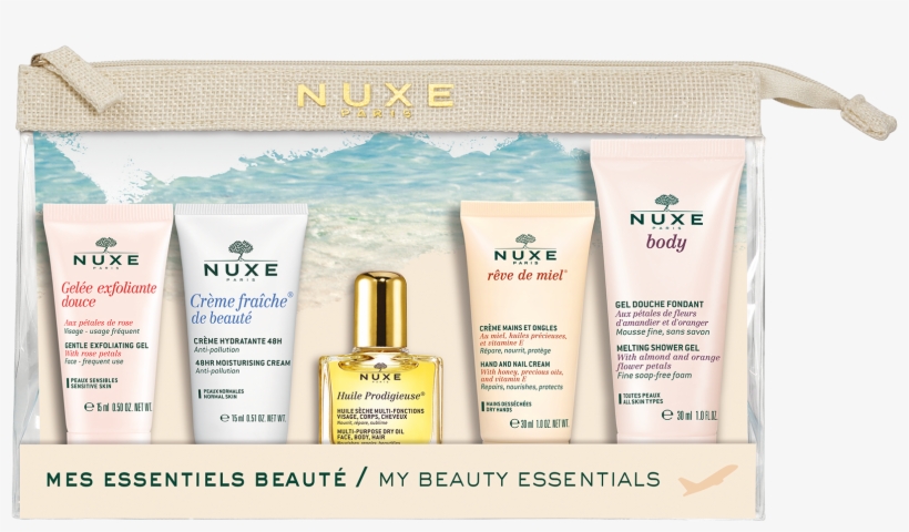 My Beauty Essentials Travel Kit - Nuxe Trousse De Voyage, transparent png #5944564