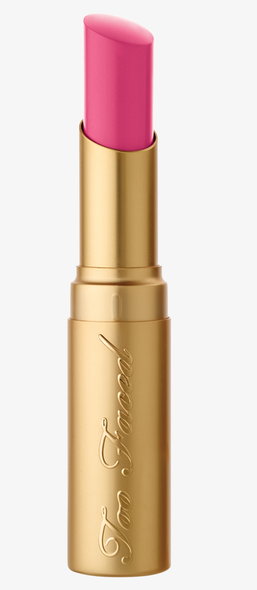La - Too Faced - La Crème Colour Drenched Lipstick - Taffy, transparent png #5944677