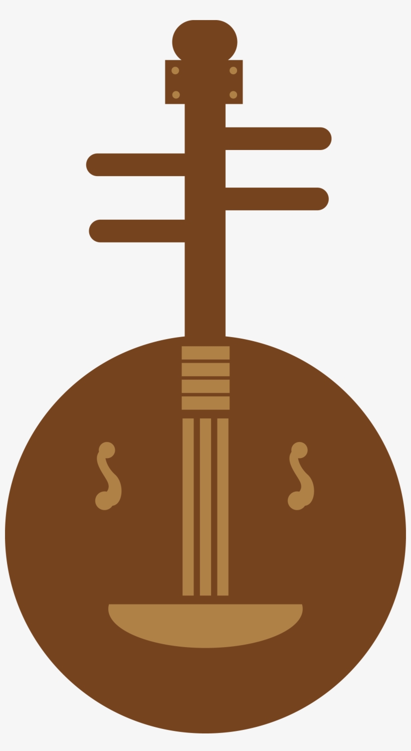 Clip Transparent Yueqin Musical Instrument Silhouette - Musical Instrument, transparent png #5945762