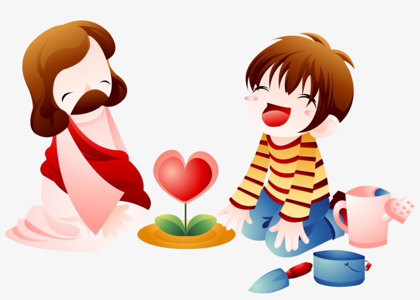 Bible Child Jesus Clip Art - การ์ตูน พระ เยซู คริสต์, transparent png #5947469