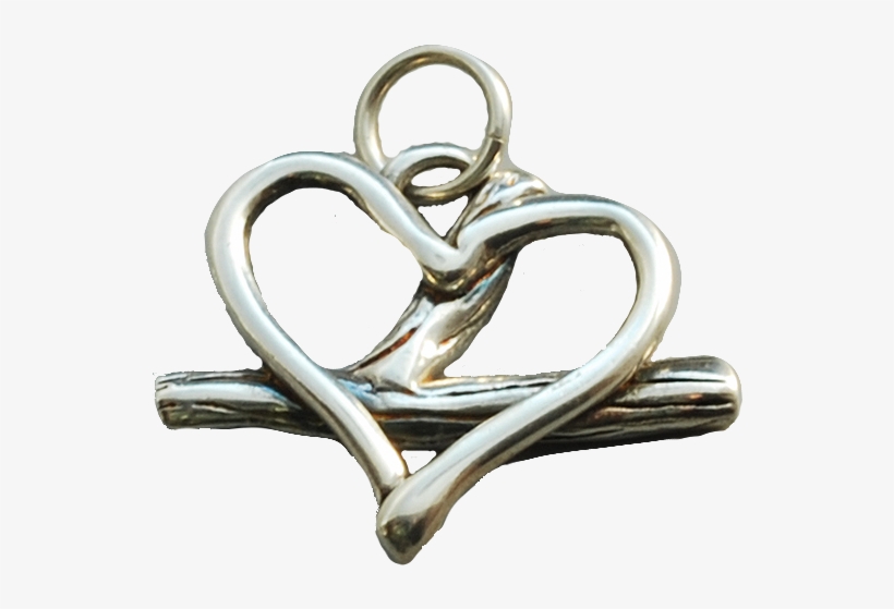 Heart Charm Sterling Silver V=1527226906 - Teva Jane Llc, transparent png #5947843