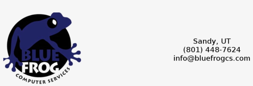 Blue Frog Computer Services - Computer, transparent png #5948119