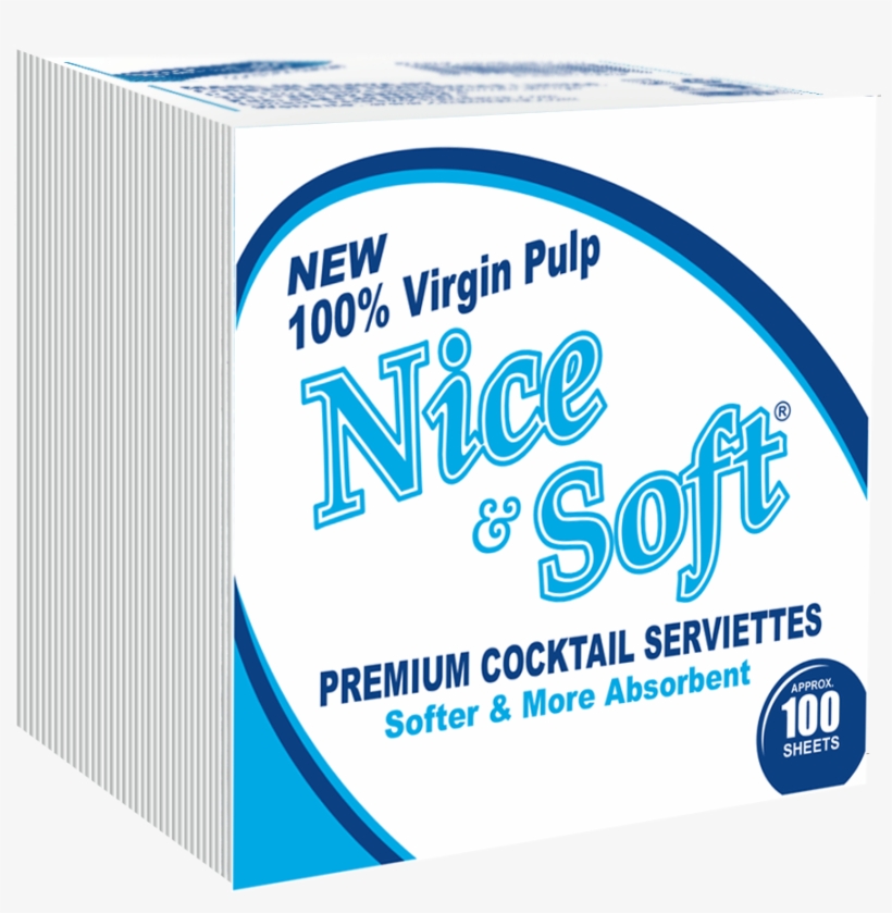 Nice & Soft Cocktail Napkin Tissue - Rice, transparent png #5948342