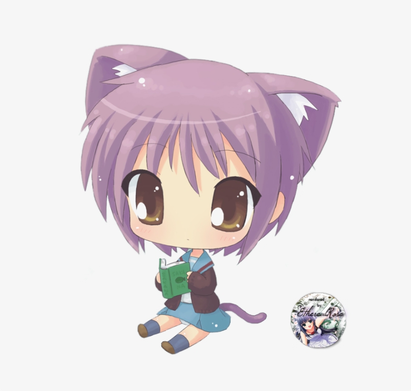 Chibi Girl Cat, transparent png #5948882