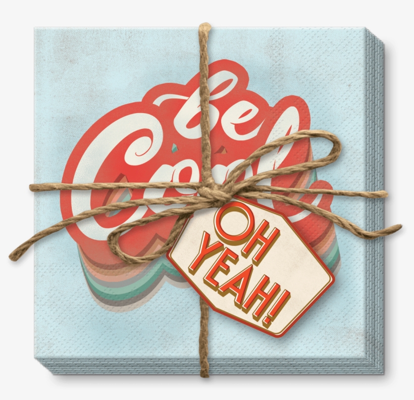Be Cool Beverage Napkins - Greeting Card, transparent png #5949343