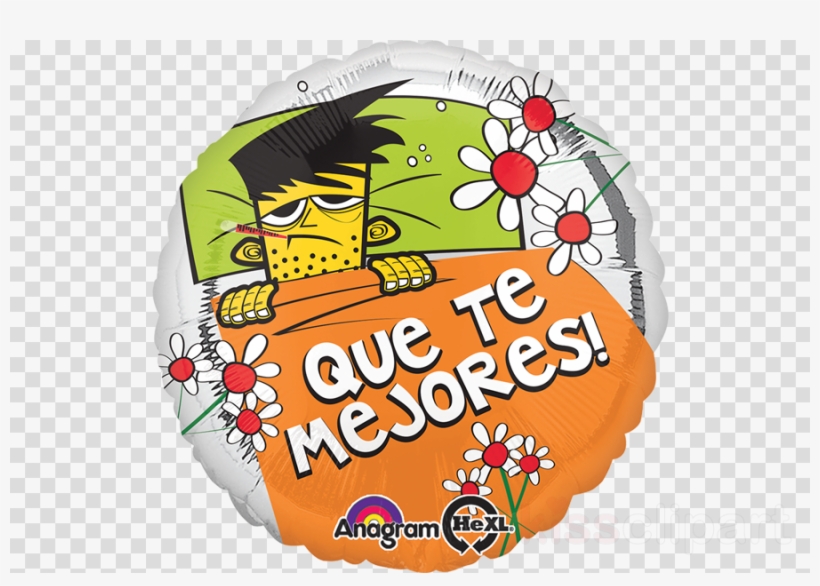 Orange Clipart Toy Balloon - Loftus A3-1149 18" Que Te Mejores Sick In Bed Hx ($1.36, transparent png #5949659