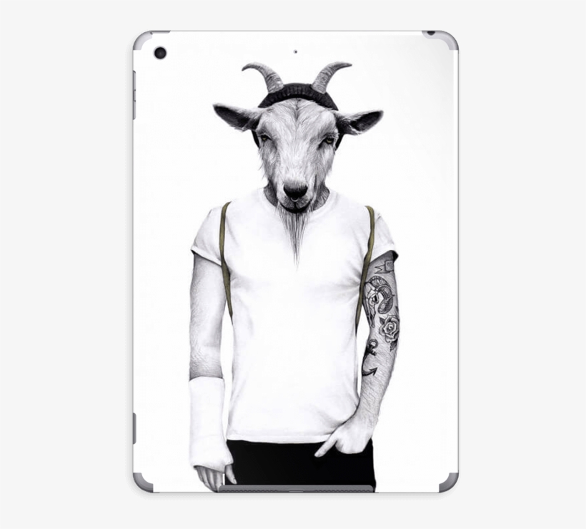 Hipster Goat Skin Ipad - Sanna Wieslander, transparent png #5949975