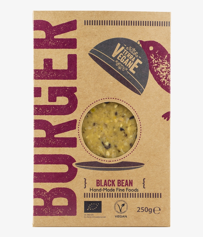Terra Vegane Black Bean Burger - Terra Vegane Classic Vegan Burger (300g), transparent png #5950538