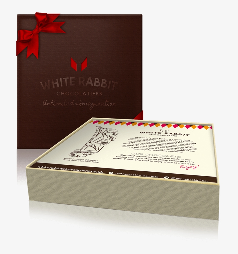 White Rabbit Chocolatiers 16 Piece Chocolate Box - Box, transparent png #5950925