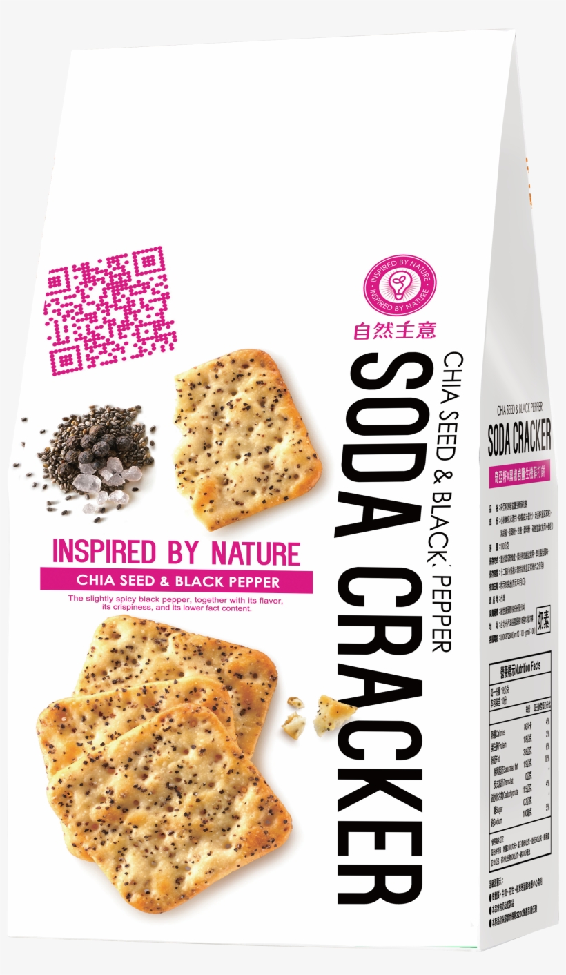 奇亞籽x黑椒鹽岩-chia Seed & Black Pepper Soda Cracker, transparent png #5950930