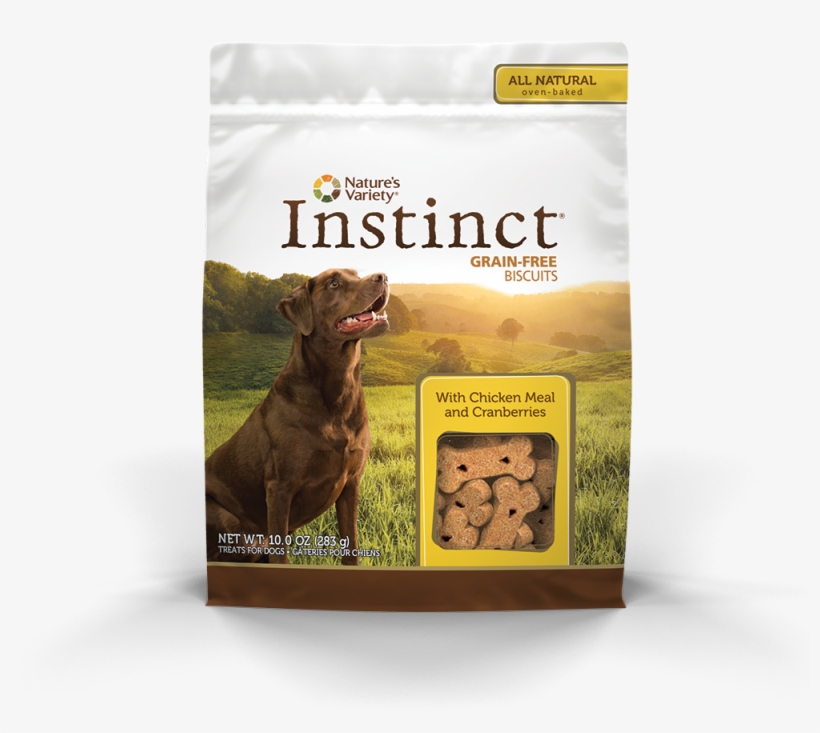 Nature's Variety Instinct Grain-free Dog Biscuit Treats - Instinct Chicken Meal Cranberries And Garlic Biscuits, transparent png #5951525