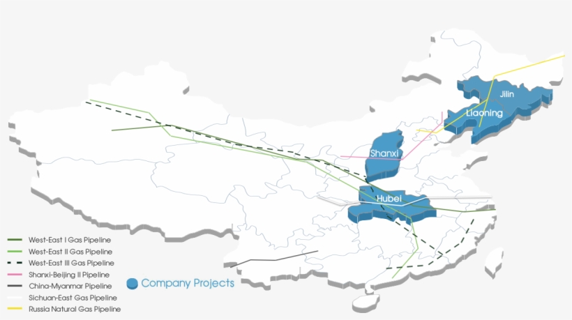 City Gas - 中國 地圖 黃土 高原, transparent png #5951583