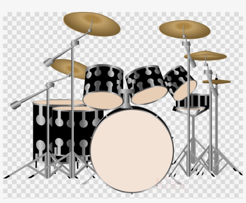 Country Drums Transparent Background Clipart Drum Kits - Drum Kit Vector Transparent, transparent png #5952554