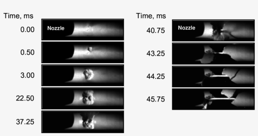 Breakup Images Of A Thick Deposit Placed 5 Cm From - Stairs, transparent png #5953010