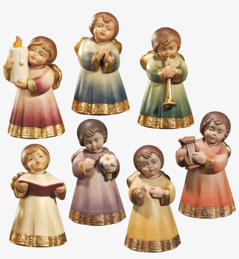 Grace Angel Singing - Holzschnitzerei Krippenshop Staffler, transparent png #5953302