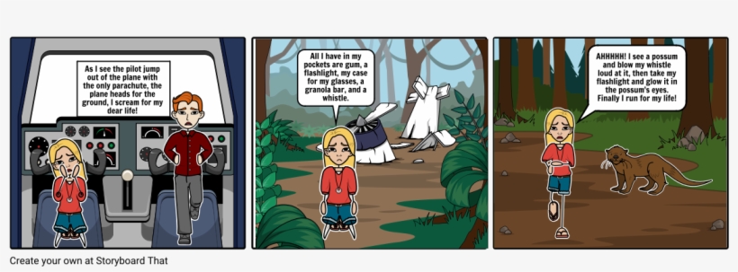 My Canadian Shield Journey - Hatchet Storyboard, transparent png #5953423