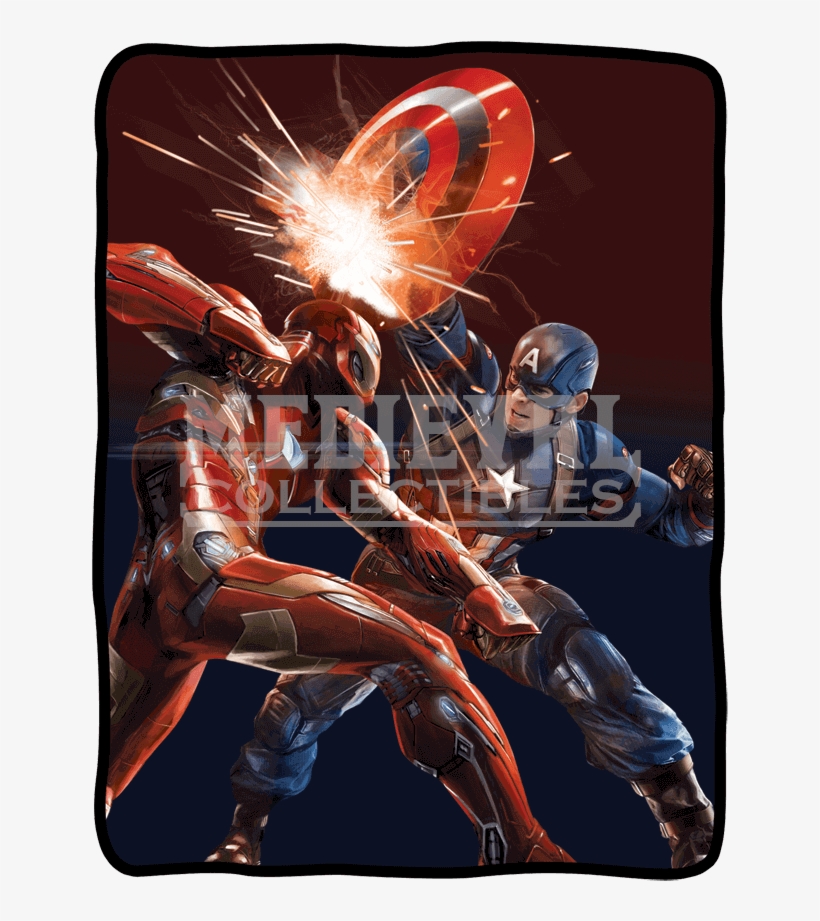 Marvel Civil War Fleece Blanket - Marvel Comics - Civil War - Fleece Blanket, transparent png #5953672