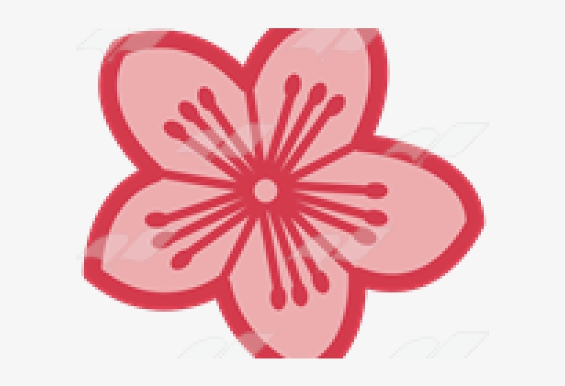 Single Clipart Cherry Blossom - Cherry Blossom, transparent png #5953972