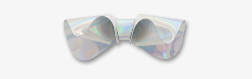 Aurora In Laser Silver Bow Tie - Necktie, transparent png #5954346