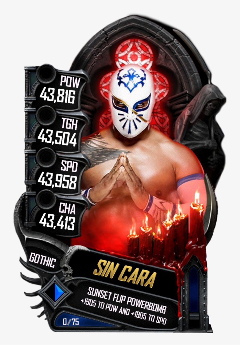 Sincara S5 22 Gothic - Wwe Supercard, transparent png #5954640