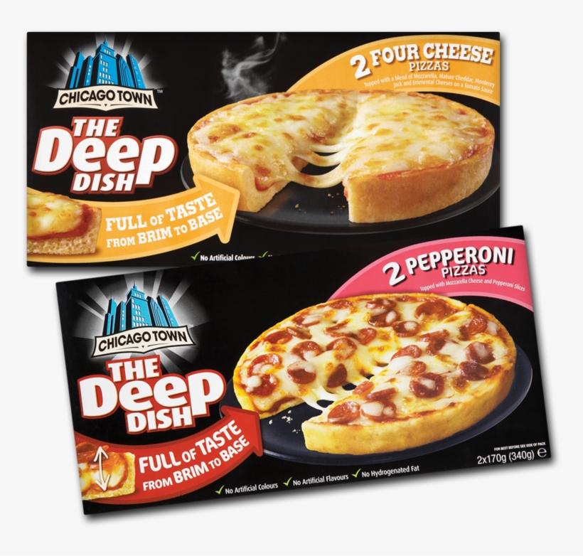 Chicago Town Deep Dish Pizza Range - Chicago Town Pepperoni Pizza, transparent png #5956122