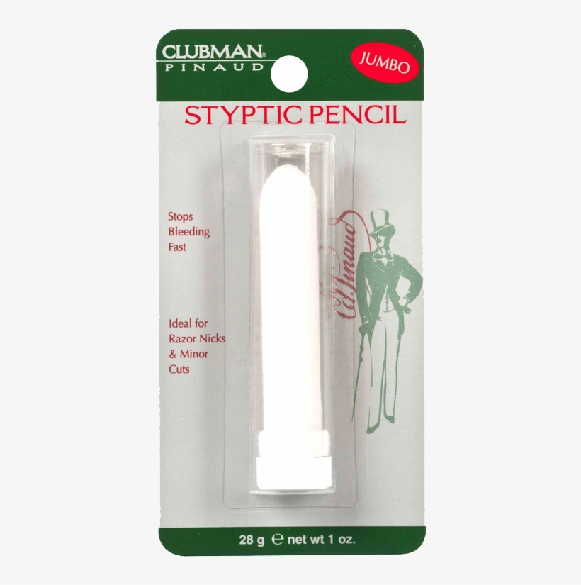 Clubman Jumbo Styptic Pencil 28g - Clubman Jumbo Styptic Pencil, 1 Oz, transparent png #5957596