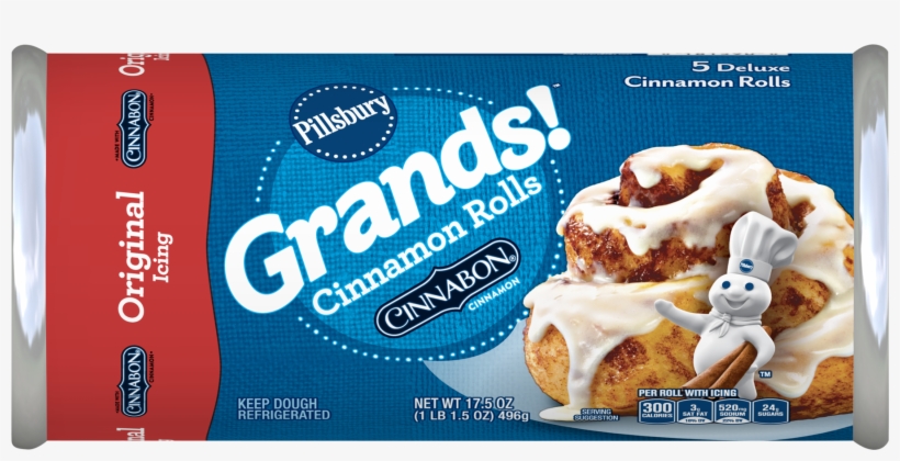 Pillsbury Grands , Cinnamon Rolls With Cinnabon Cinnamon,, transparent png #5958248