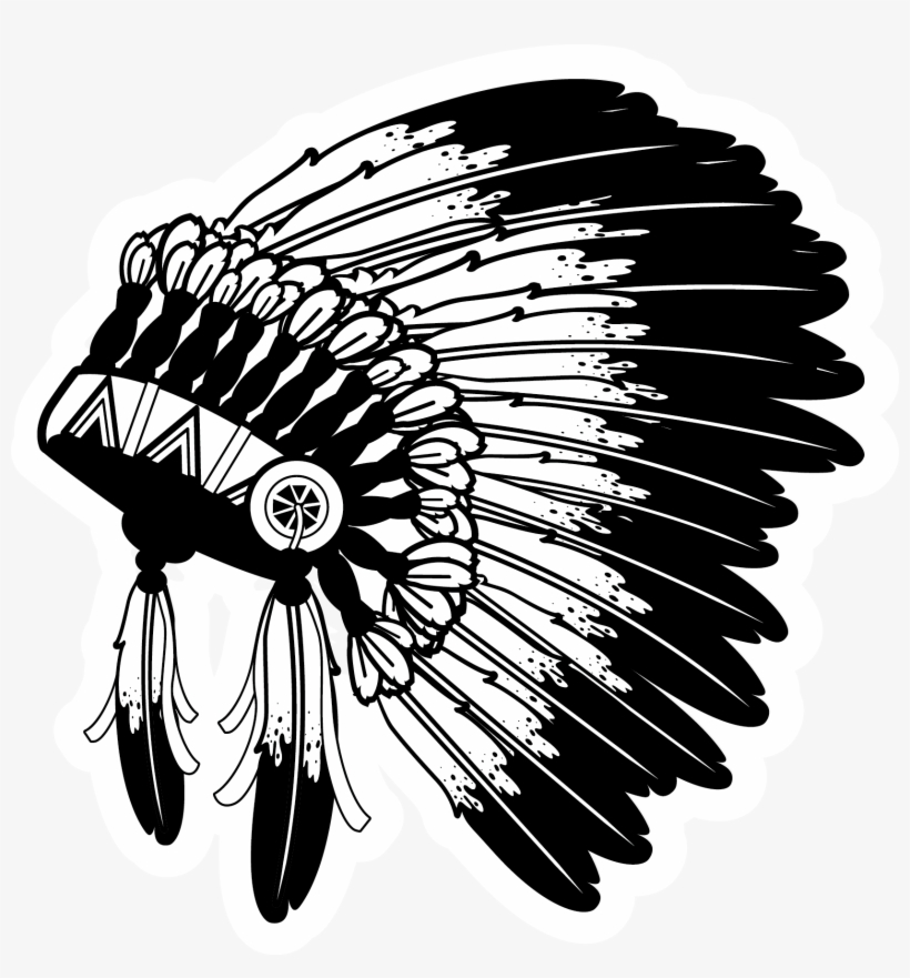 Native American Headdress Illustration - Native American Headdress Png, transparent png #5958325