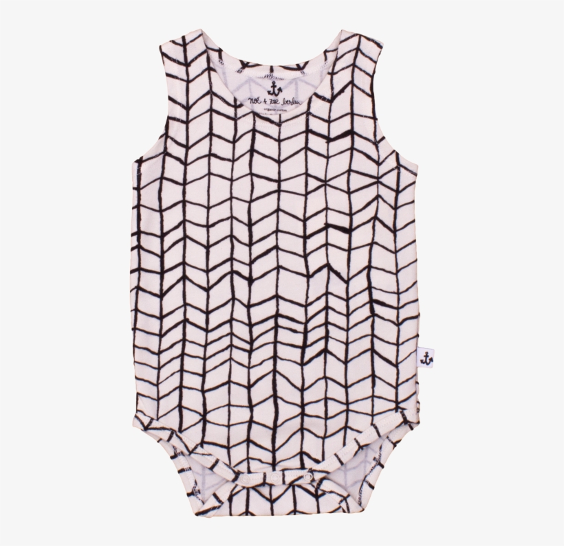 Noé & Zoë Tank Body Black Wave Grid - Czapka Beanie W Kolorze Jasnoróżowo-czarnym, transparent png #5958649